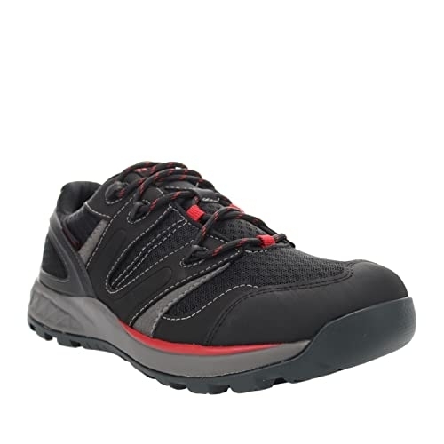 Propet Men's Vercors Hiking Shoe Black/Red - MOA002SBRD BLACK/RED - BLACK/RED, 11.5