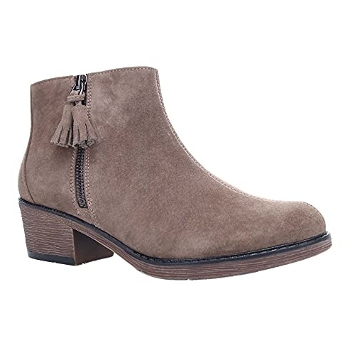 Propet Women's Rebel Ankle Boot Smoked Taupe - Smoked Taupe, 8 X-Wide