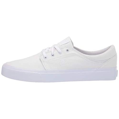 DC Men's Trase Tx Skate Shoe WHITE/WHITE/WHITE - WHITE/WHITE/WHITE, 5