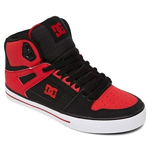 DC Men's Pure High-top Wc Skateboard, Skate Shoe FIERY RED/WHITE/BLACK - FIERY RED/WHITE/BLACK, 16
