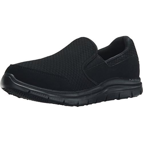 Skechers For Work Women's Gozard Slip Resistant Walking Shoe BLACK - BLACK, 11