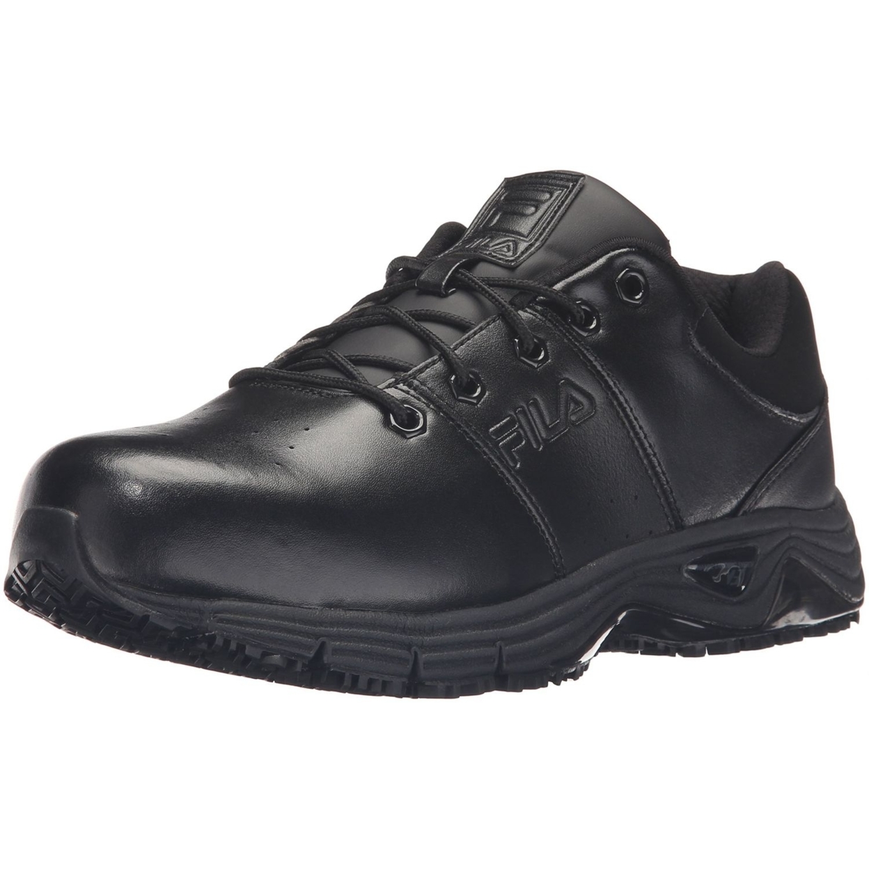 Fila Men's Memory Reckoning 7 Work Slip Resistant Steel Toe Running Shoe BLACK/BLACK/BLK - BLACK/BLACK/BLK, 9