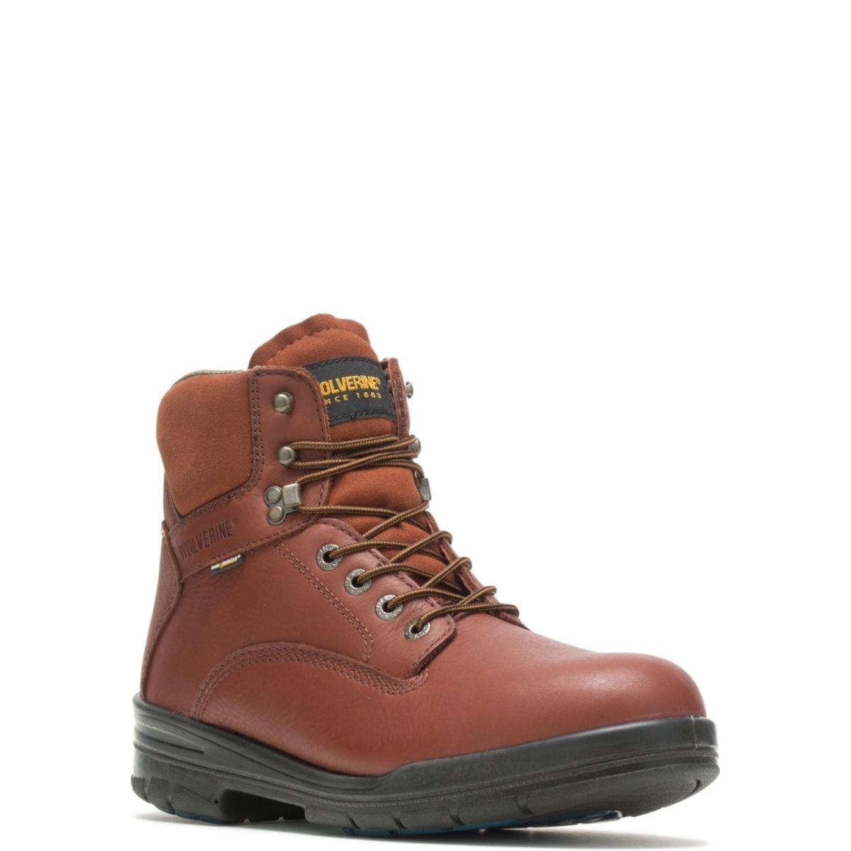 WOLVERINE Men's 6 DuraShocksÂ® Steel Toe Direct-Attach Work Boot Brown - W03120 BROWN - BROWN, 10.5