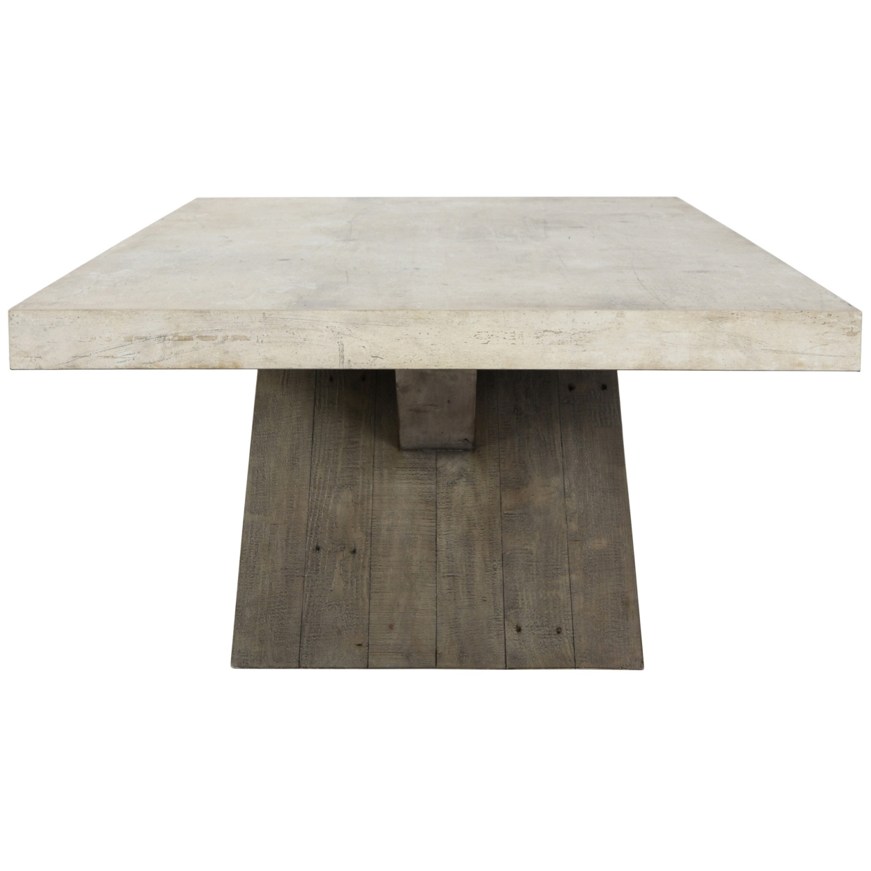 Inn 54 Inch Coffee Table, Crossed Legs, Wood Grain Details, Brown, White- Saltoro Sherpi