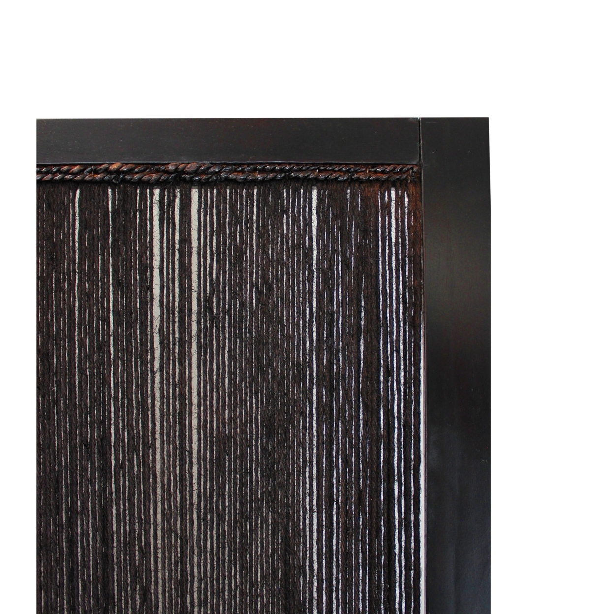 Yetta 72 X 72 Indoor Outdoor Folding Screen Room Divider, Handmade, Brown- Saltoro Sherpi