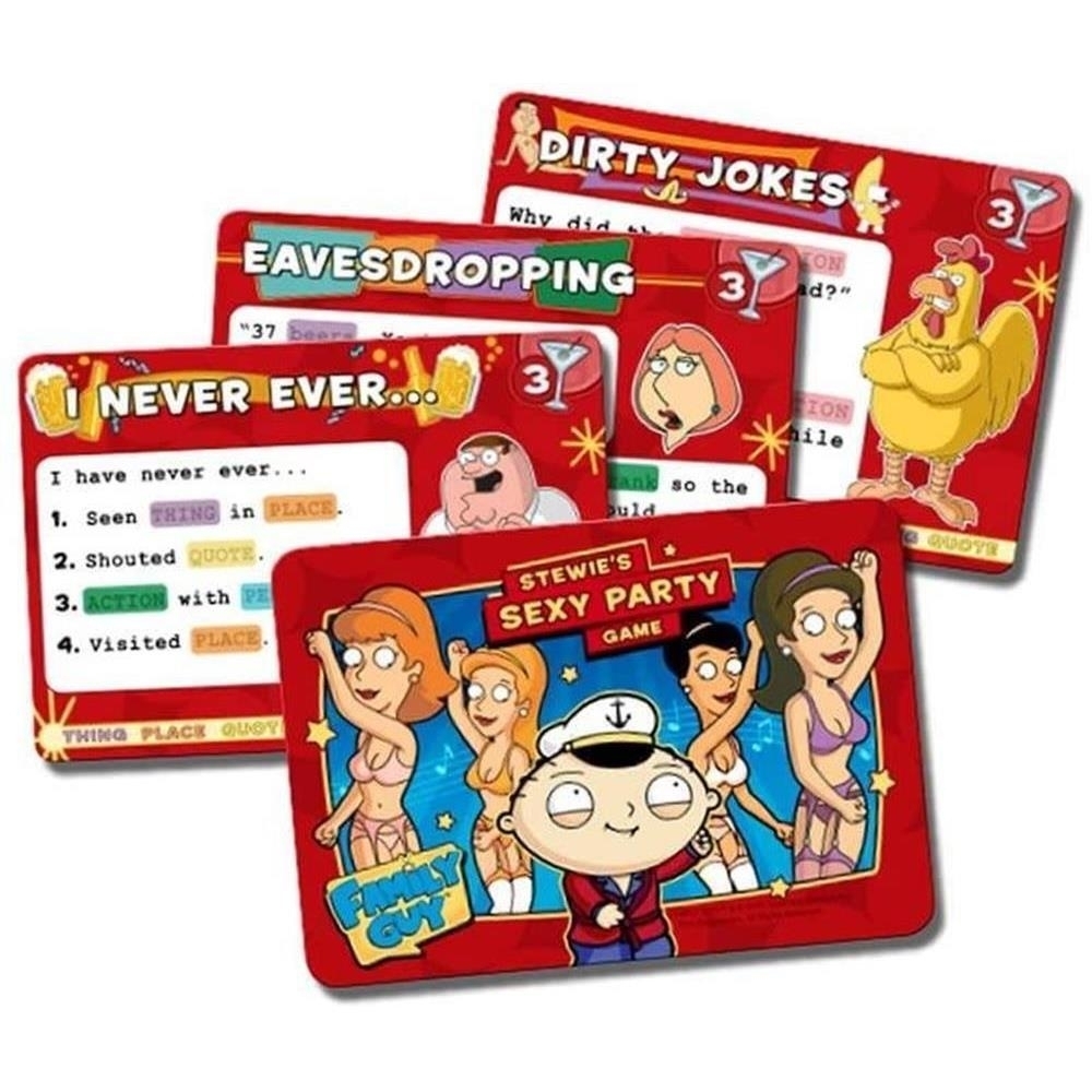 Family Guy Stewie's Sexy Party Word Game Hilarious Fast-Paced Fox TV Show GaleForce Nine