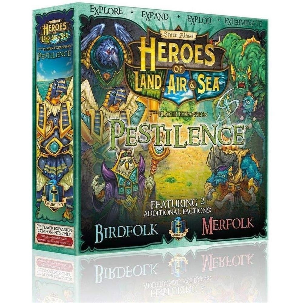 Heroes Of Land Air & Sea Expansion Pestilence Fantasy 7-Player Board Game Gamelyn Games