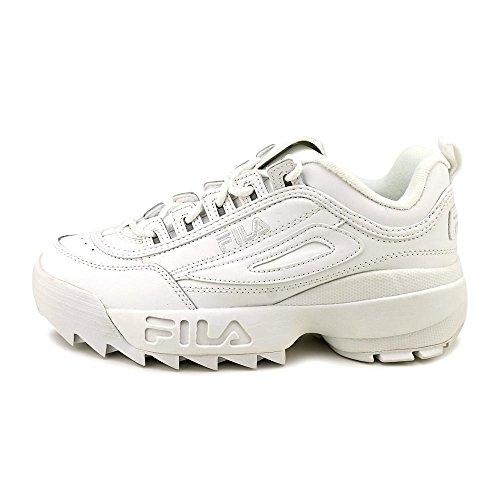 Fila Little Kid/Big Kid Disruptor II Sneaker Triple White - Triple White, 6 M US Big Kid