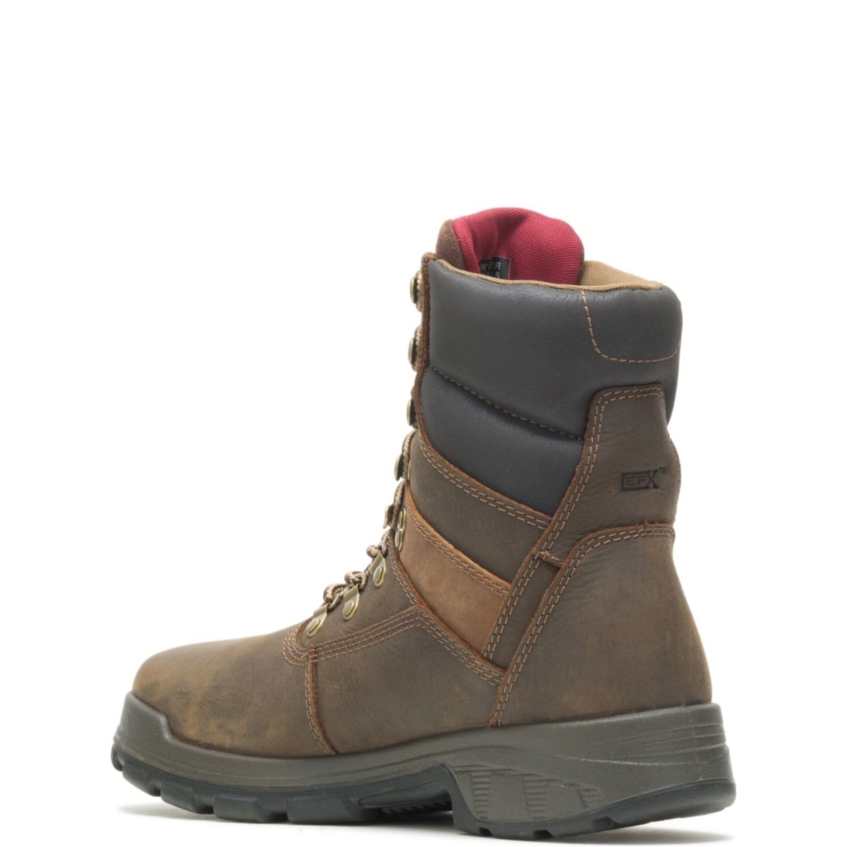 WOLVERINE Men's Cabor EPXÂ® 8 Waterproof Composite Toe Work Boot Dark Brown - W10316 BROWN - BROWN, 8-2E