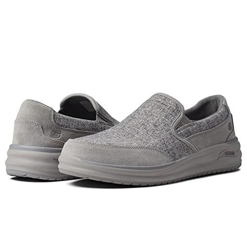 Skechers Mens Arch Fit Melo - Ranston GRAY - GRAY, 10
