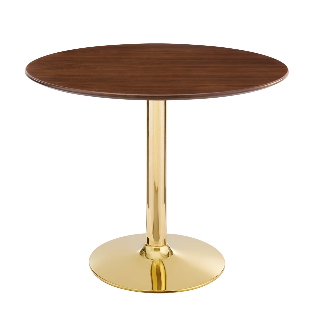 Verne 35 Dining Table, Gold Walnut