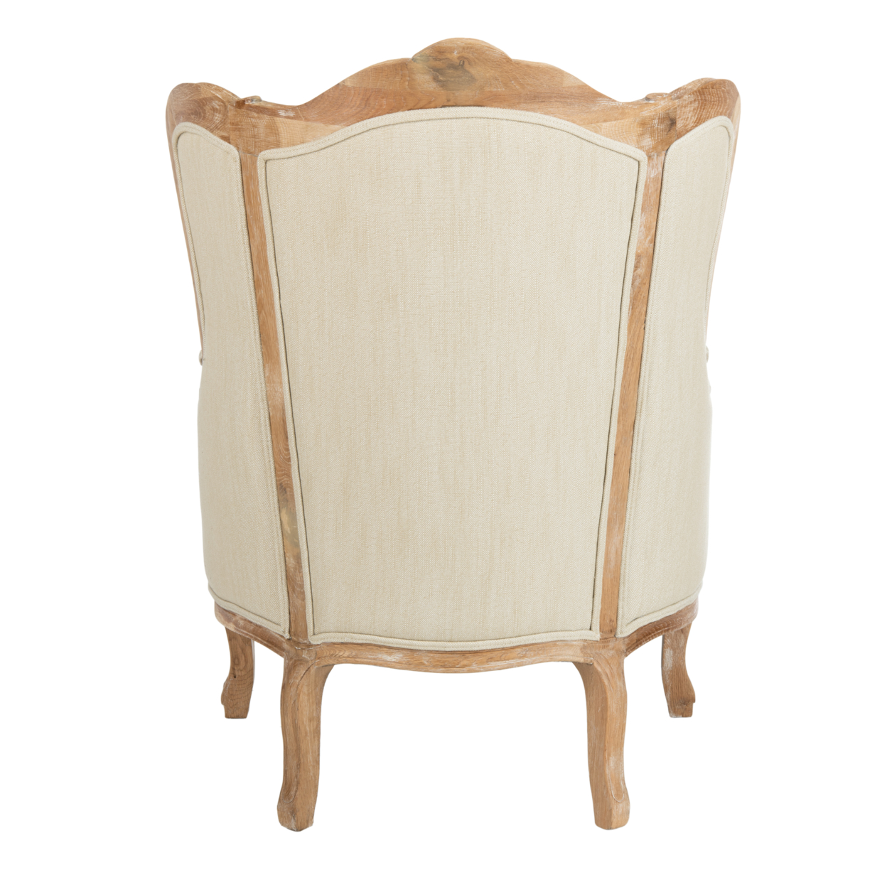 SAFAVIEH COUTURE Fallon Wing Chair Beige