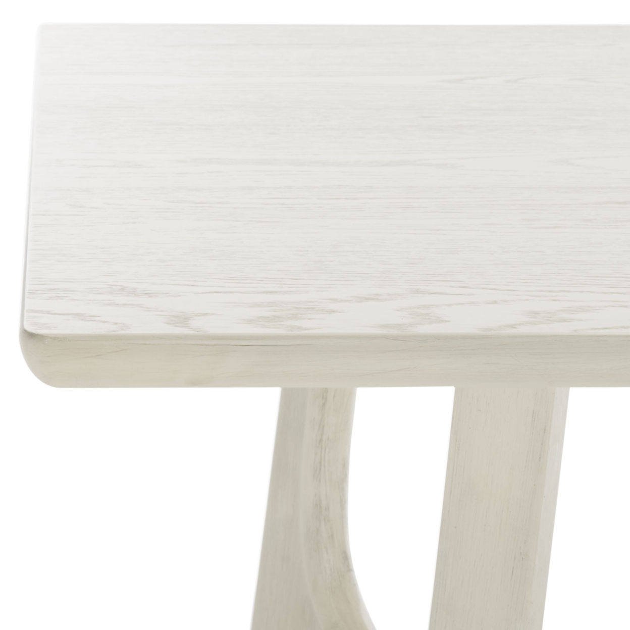 SAFAVIEH COUTURE Adelee Wood Rectangle Dn Table White Washed