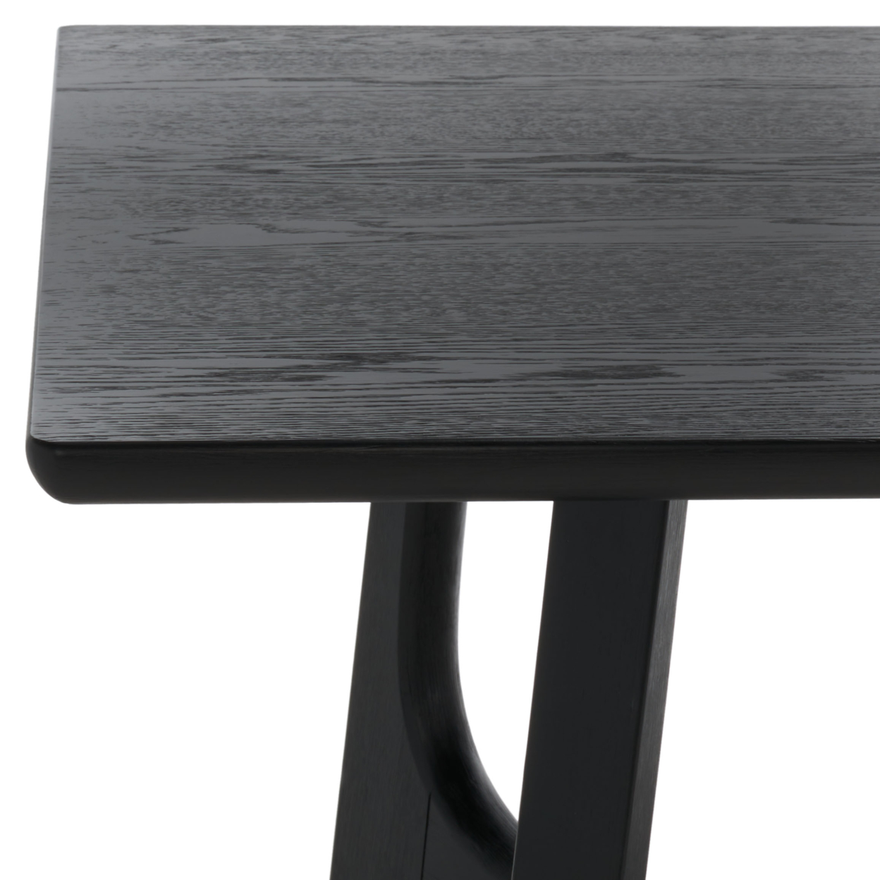 SAFAVIEH COUTURE Adelee Wood Rectangle Dn Table Black