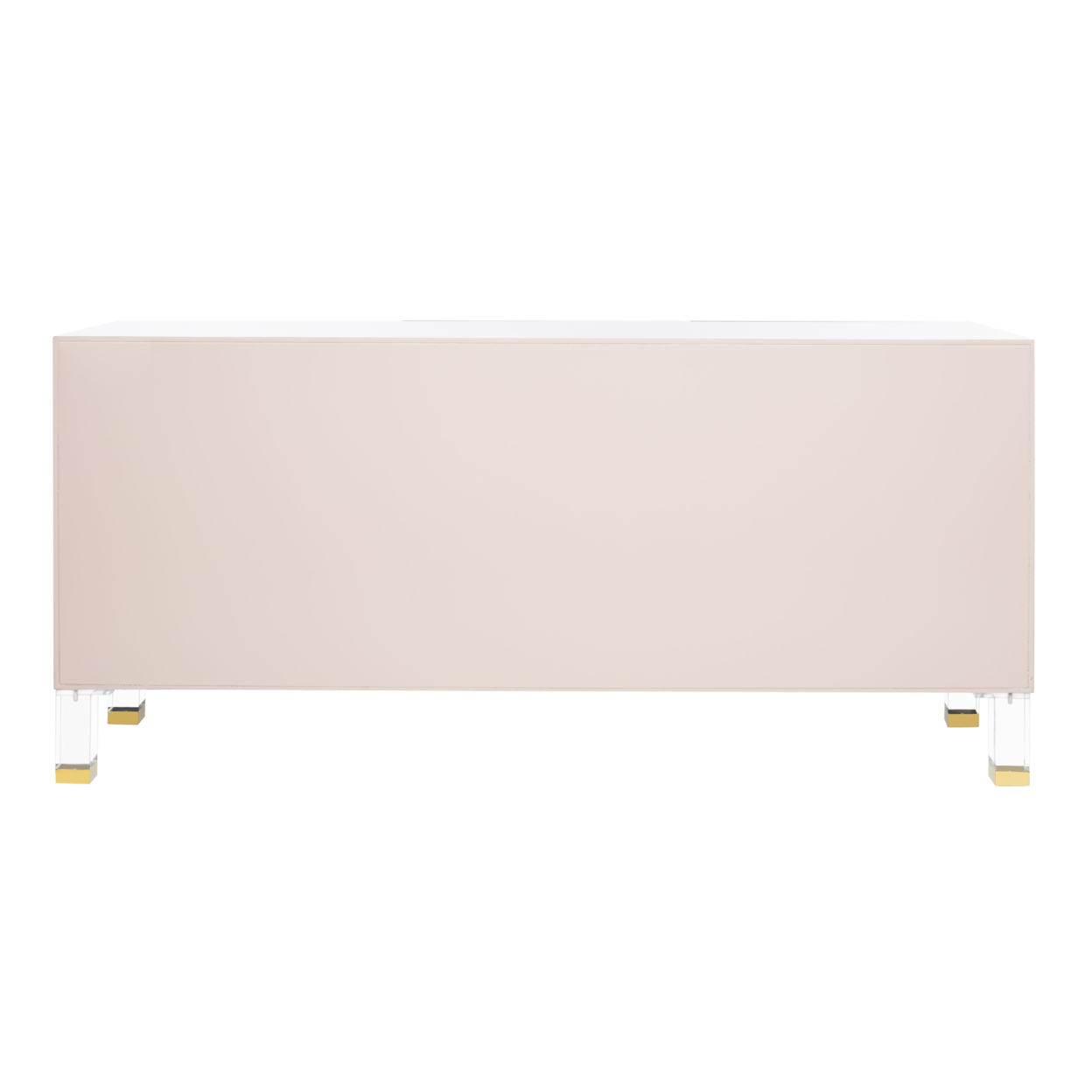SAFAVIEH COUTURE Saturn Wave Acrylic Sideboard Light Pink