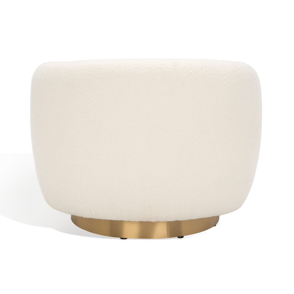 SAFAVIEH COUTURE Bernard Swivel Accent Chair Ivory / Gold