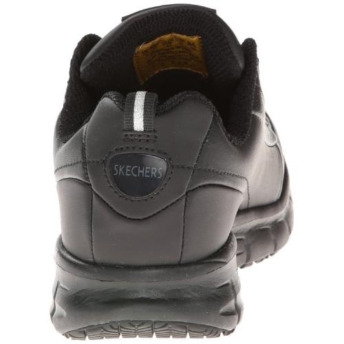 Skechers Women's Sure Track Trickel Slip Resistant Work Shoes BLACK - BLACK, 6-M