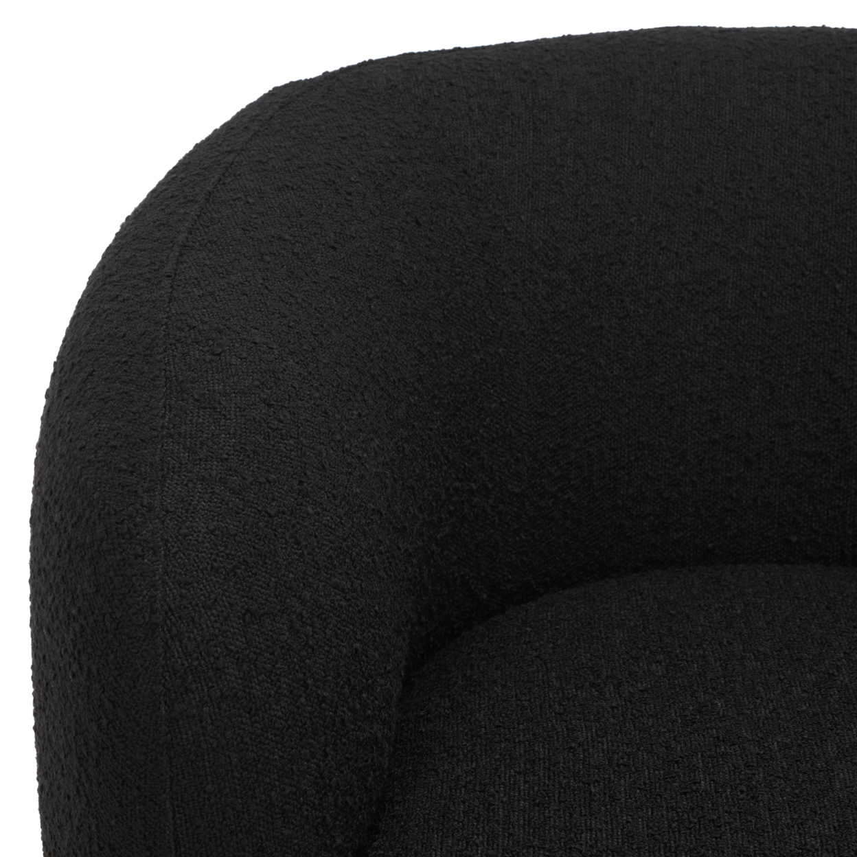 SAFAVIEH COUTURE Bernard Swivel Accent Chair Black / Chrome