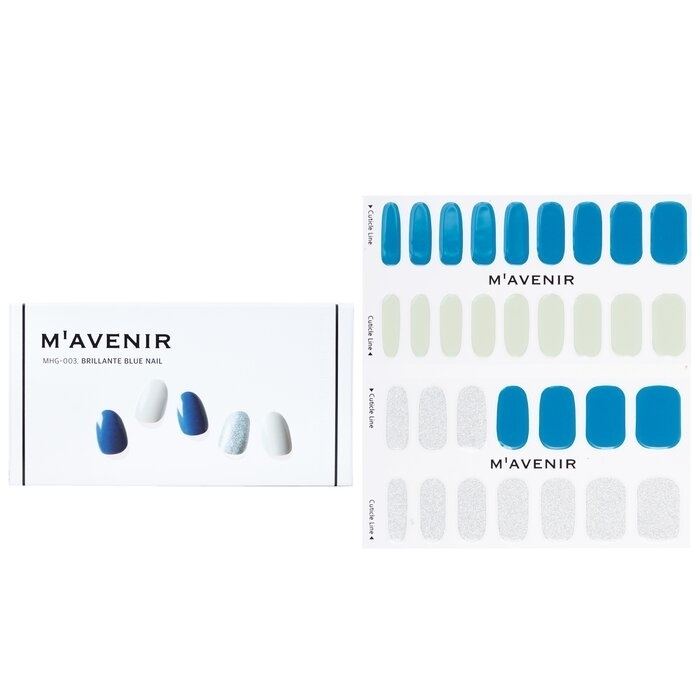 Mavenir - Nail Sticker (Blue) - # Brillante Blue Nail(32pcs)