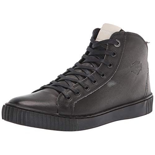 HARLEY-DAVIDSON FOOTWEAR Men's Barren Sneaker BLACK - BLACK, 13