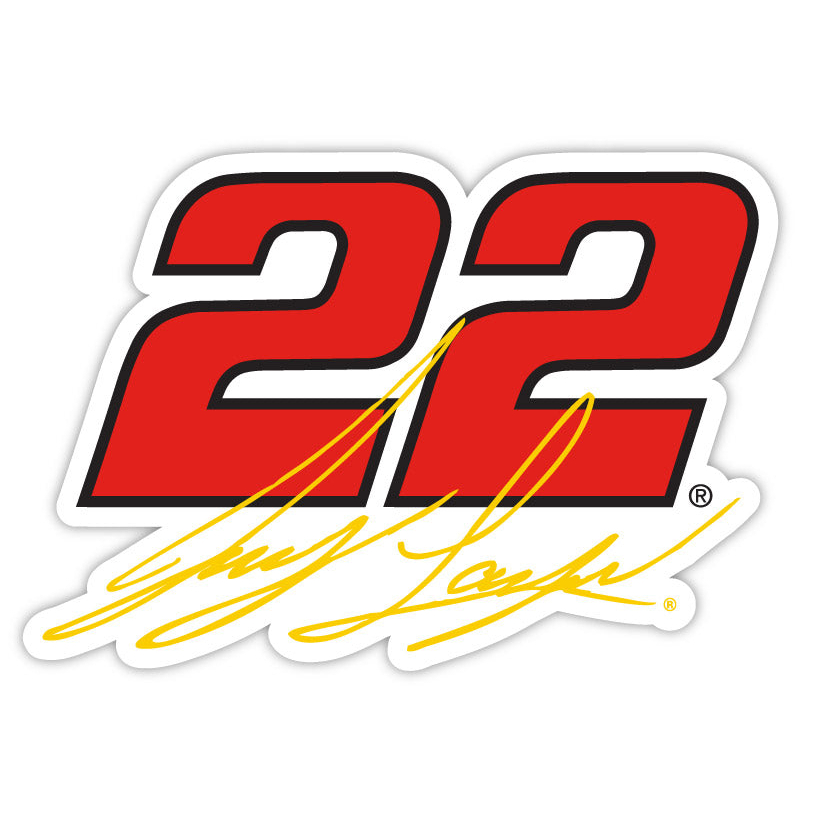 #22 Joey Logano 4-Inch Number Laser Cut Decal