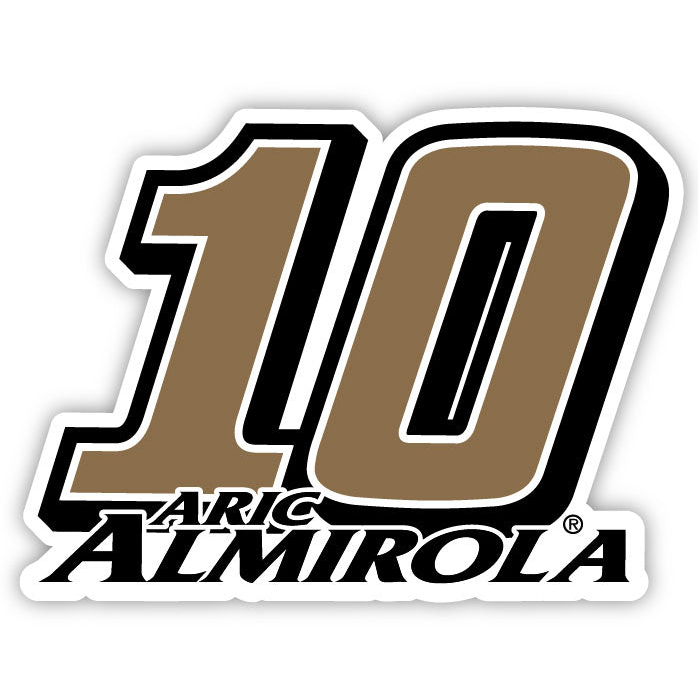 #10 Aric Almirola 4-Inch Number Laser Cut Decal