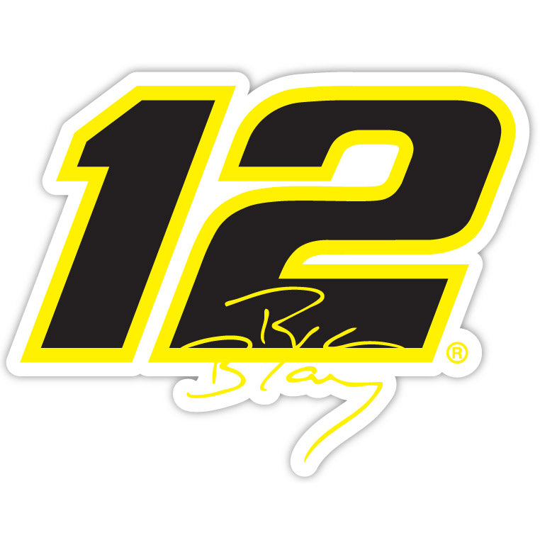 #12 Ryan Blaney 4-Inch Number Laser Cut Decal