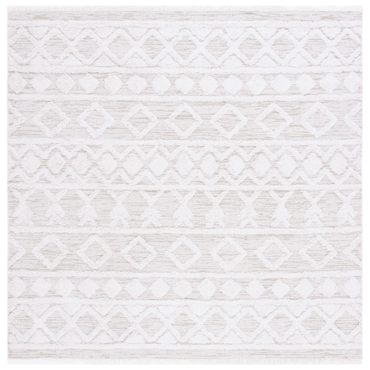 SAFAVIEH AGT758A Augustine Ivory - Ivory / Navy, 4' X 6' Rectangle