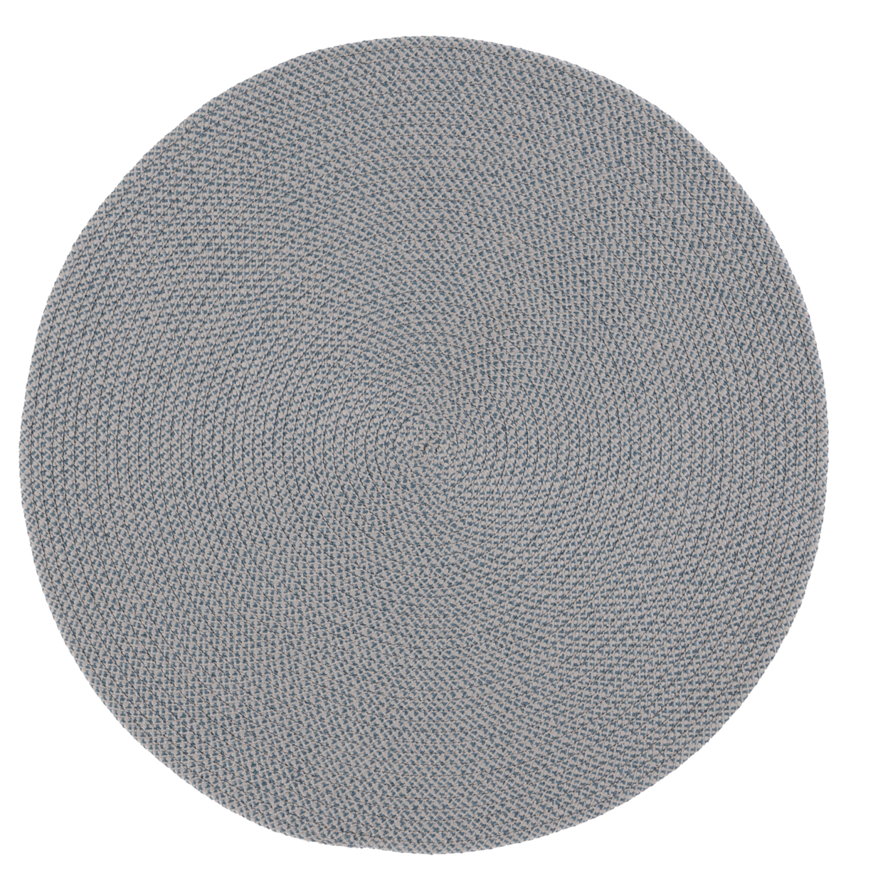 SAFAVIEH BRD403G Braided Grey / Blue - Pink / Ivory, 3' X 3' Round