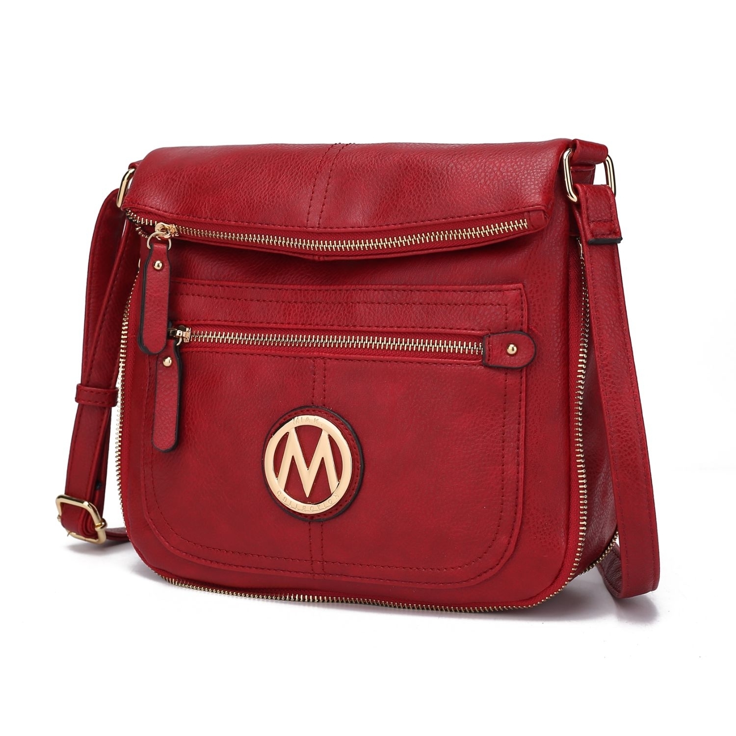 MKF Collection Luciana Crossbody Handbag By Mia K. - Red