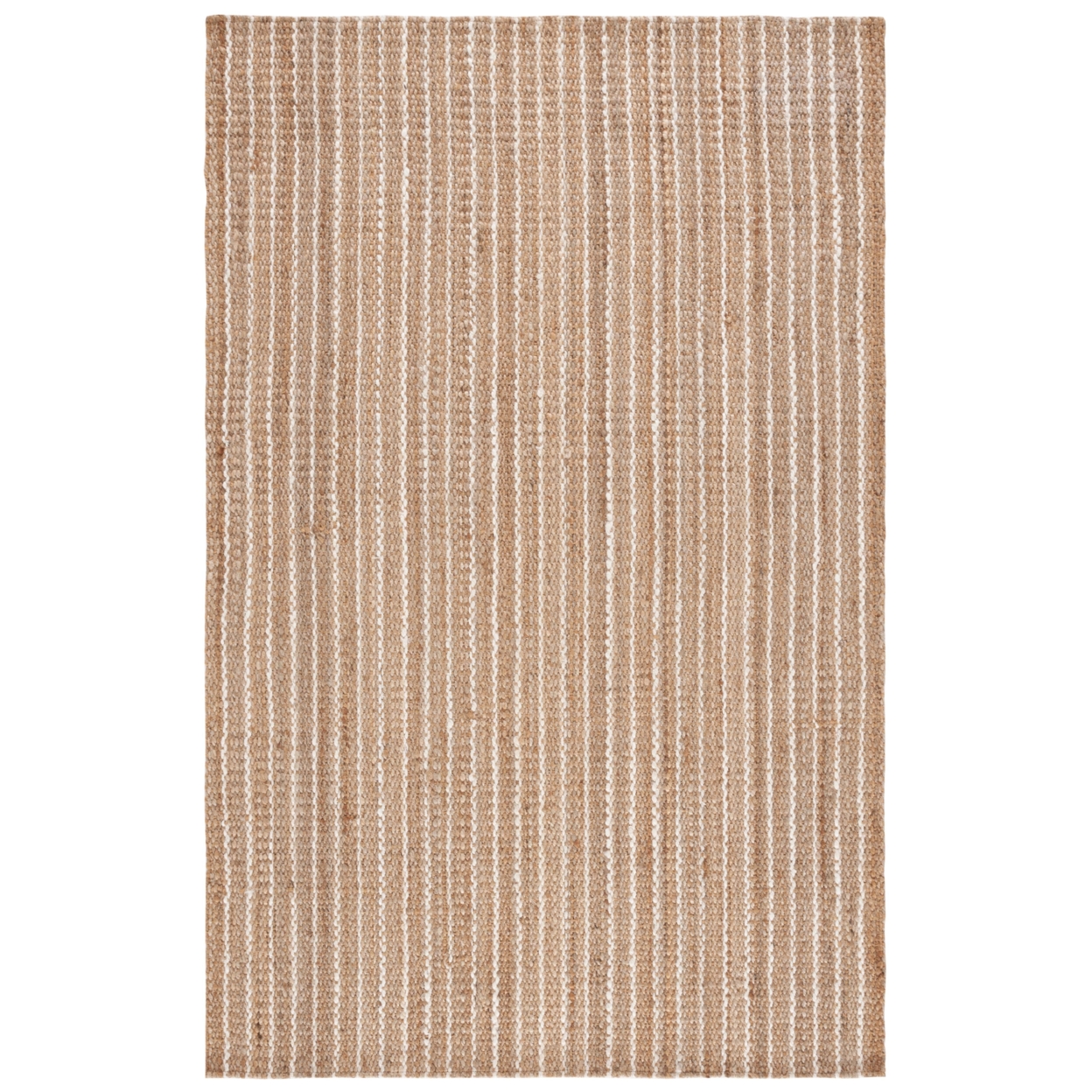 Safavieh NF735A Natural Fiber Natural / Ivory - Rust / Ivory, 7' X 7' Square