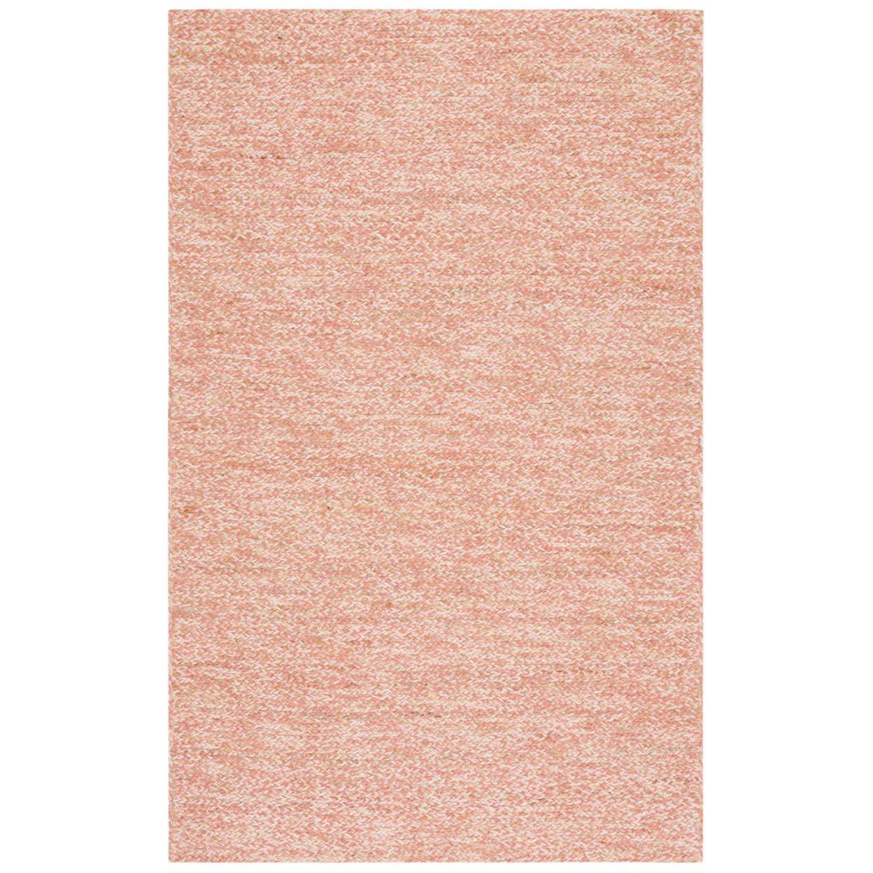 Safavieh NFB950U Natural Fiber Pink / Natural - Grey / Ivory, 3' X 5' Rectangle