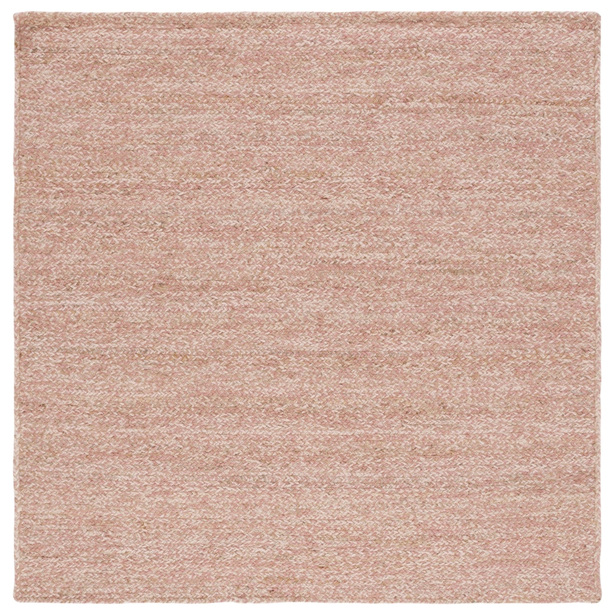 Safavieh NFB950U Natural Fiber Pink / Natural - Blue / Ivory, 6' X 6' Square