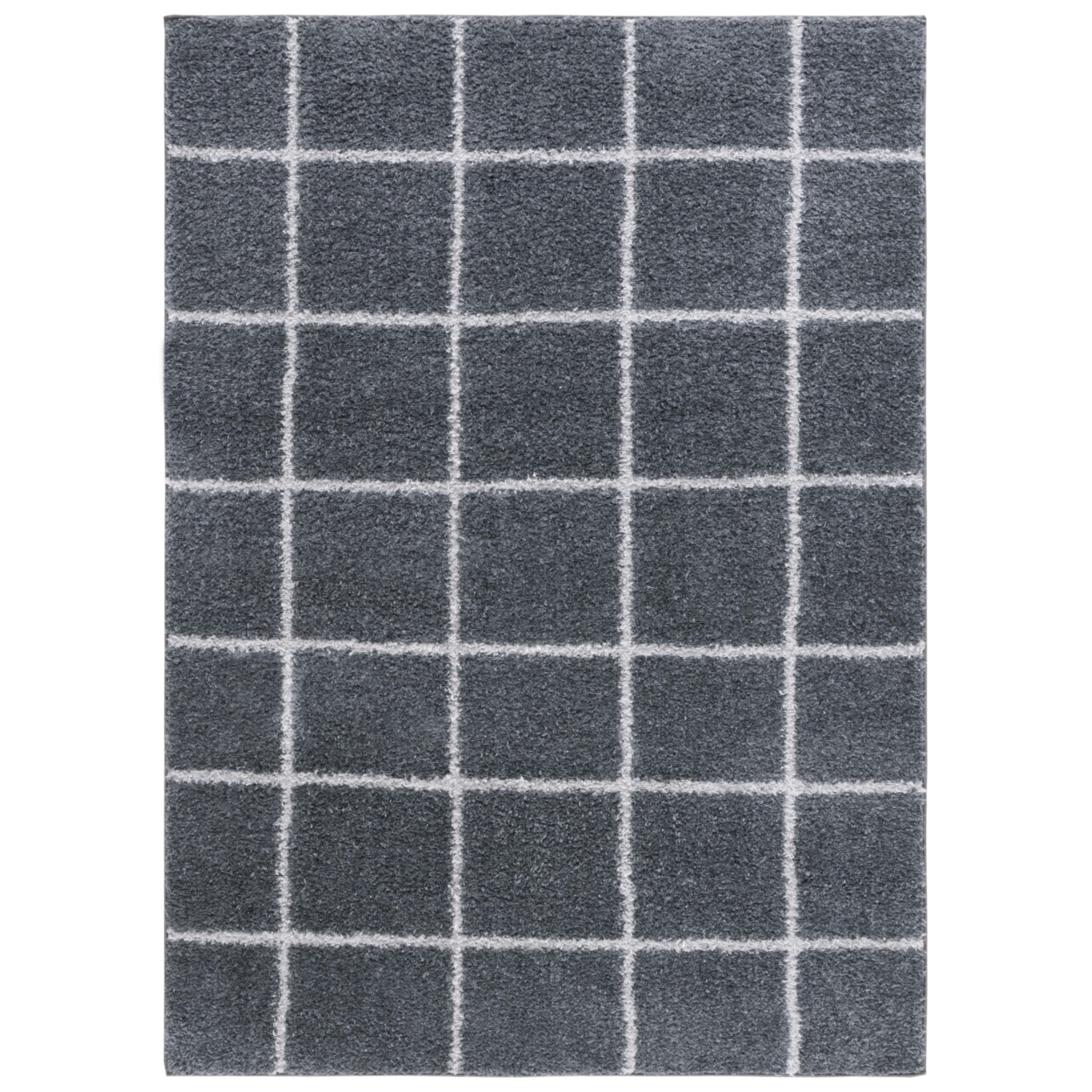 Safavieh NOR206F Norway Dark Grey / Light Grey - Black / Ivory, 9' X 12' Rectangle