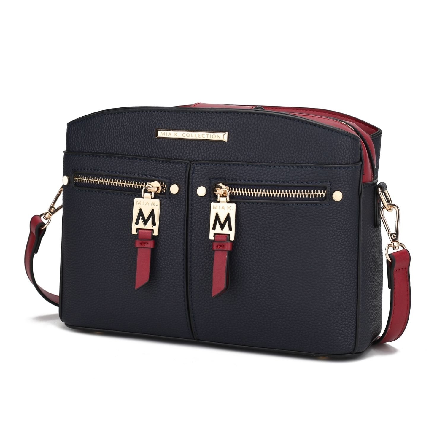 MKF Collection Zoely Crossbody Handbag By Mia K - Navy-Red