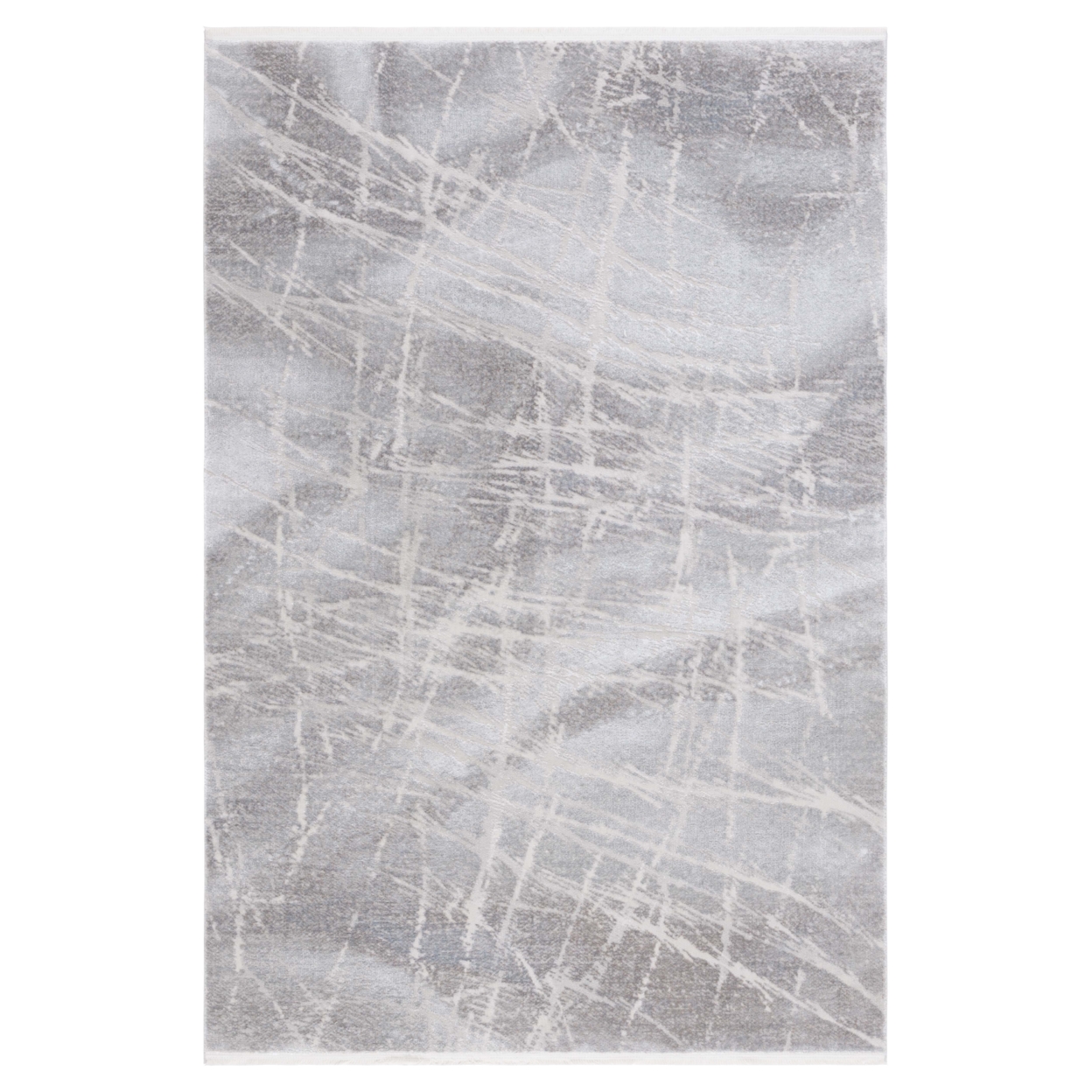 Safavieh PLA542F Platinum Grey / Light Grey - Ivory / Blue, 5'-3 X 7'-6 Rectangle