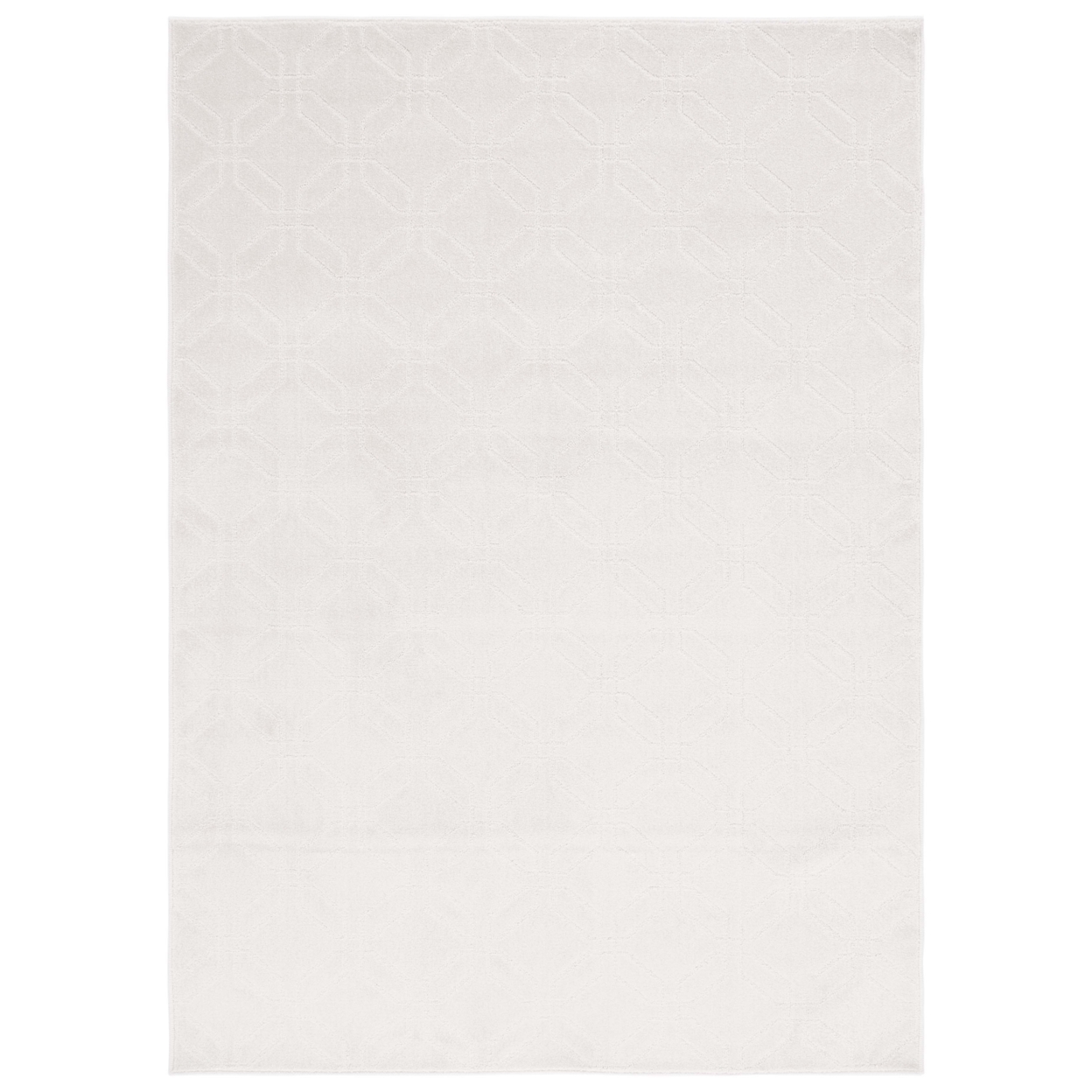 Safavieh PNS406A Pattern And Solid Ivory - Light Grey / Ivory, 5'-3 X 7'-6 Rectangle