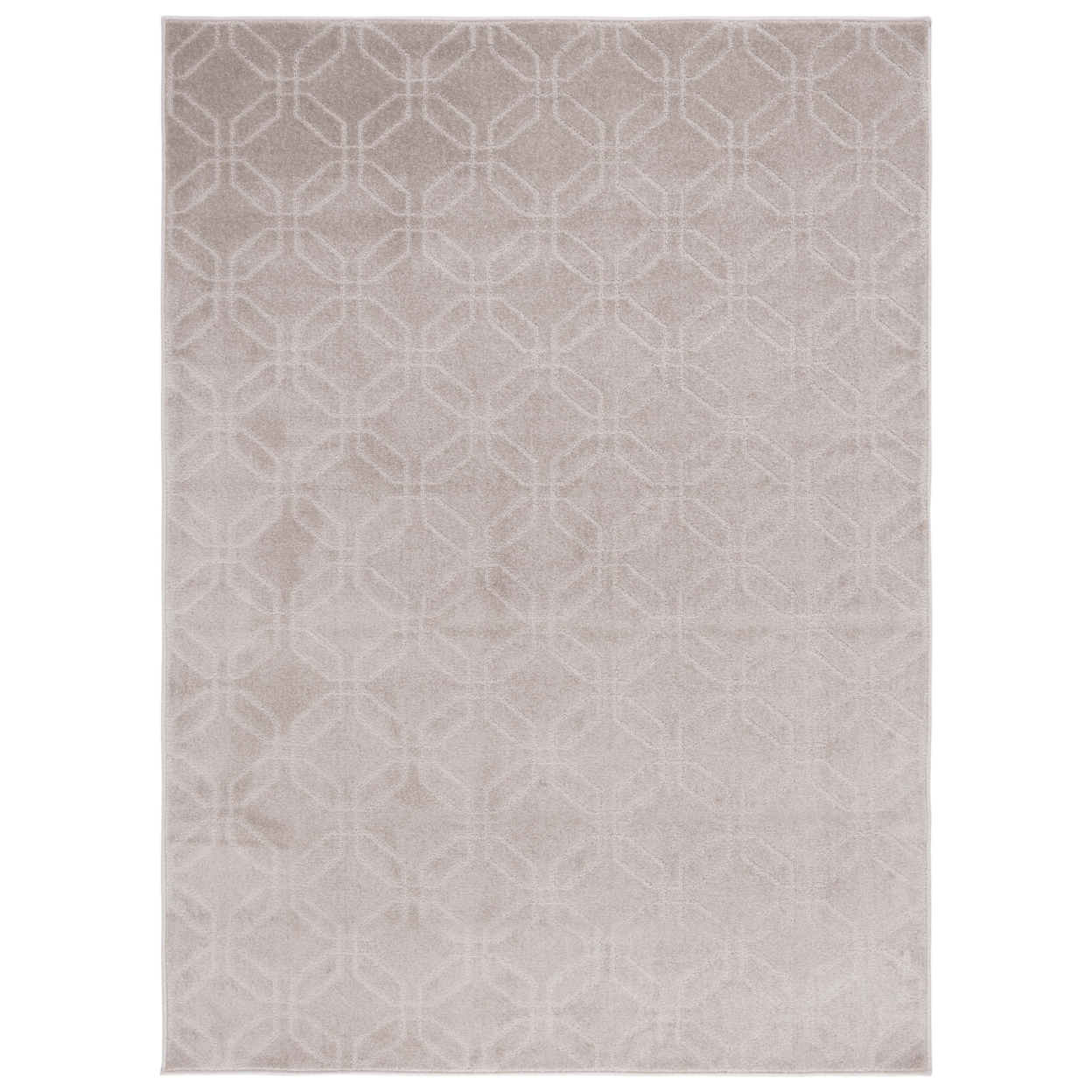 Safavieh PNS406B Pattern And Solid Beige - Grey / Ivory, 5'-3 X 7'-6 Rectangle
