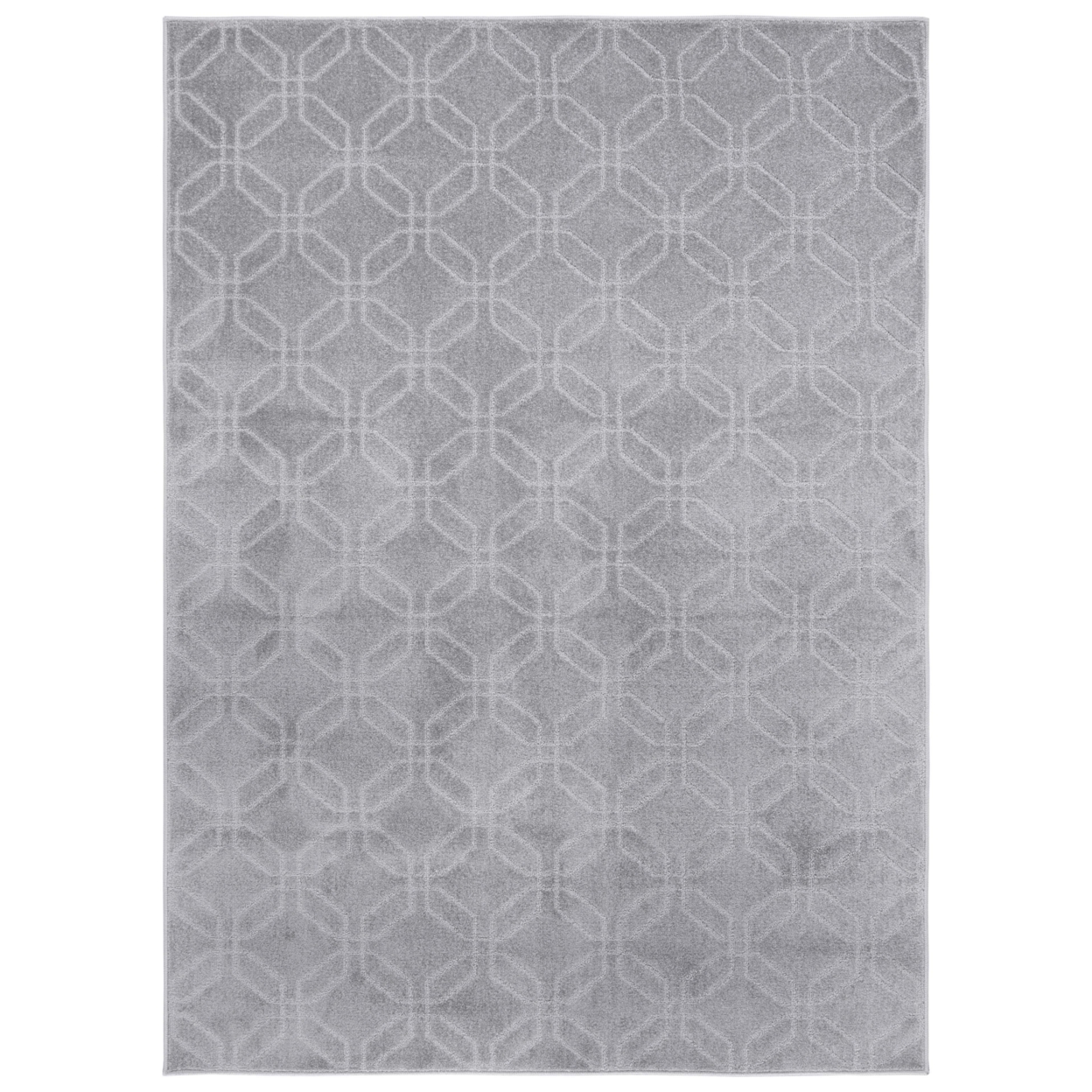 Safavieh PNS406F Pattern And Solid Grey - Dark Grey / Ivory, 5'-3 X 7'-6 Rectangle