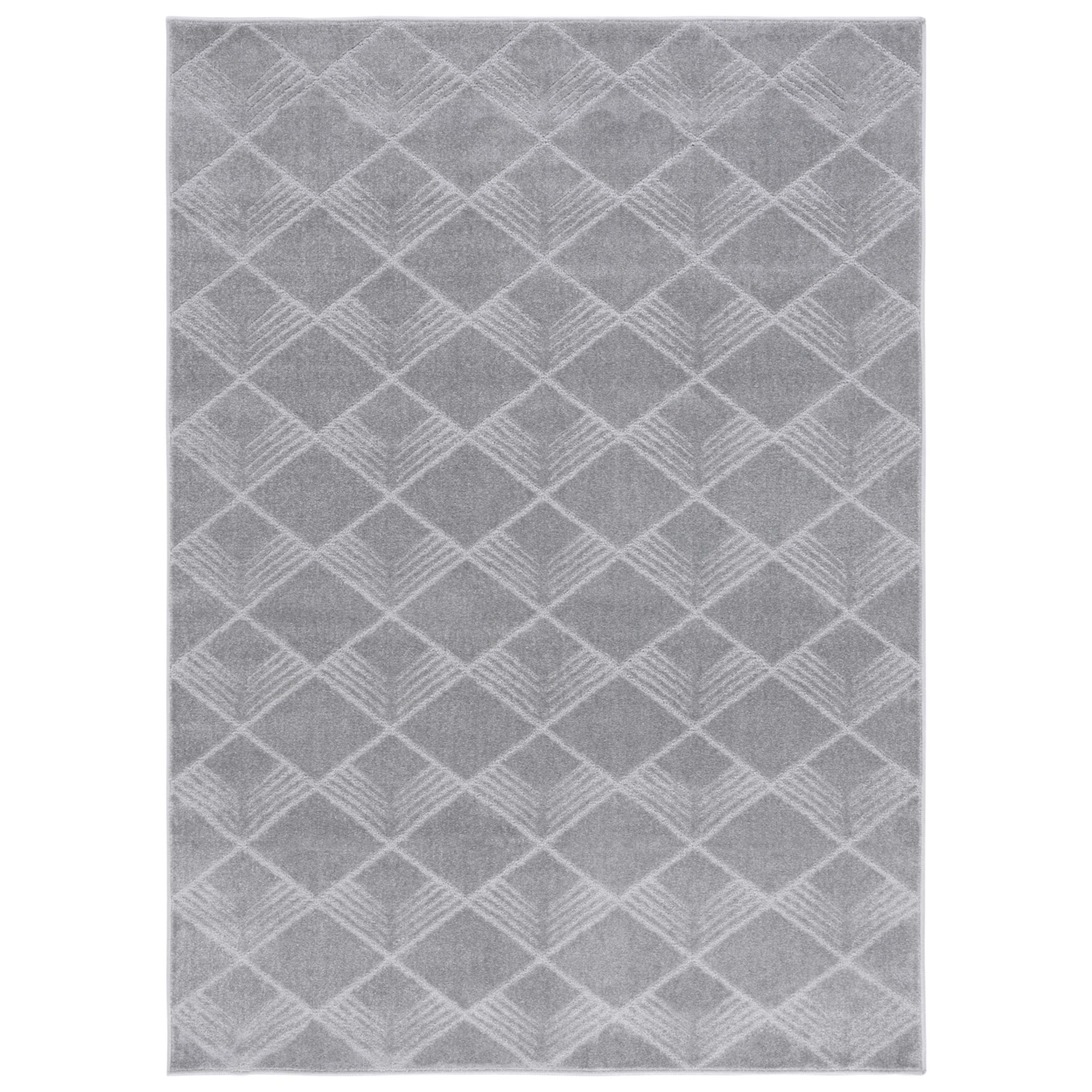 Safavieh PNS414F Pattern And Solid Grey - Charcoal / Ivory, 5'-3 X 7'-6 Rectangle