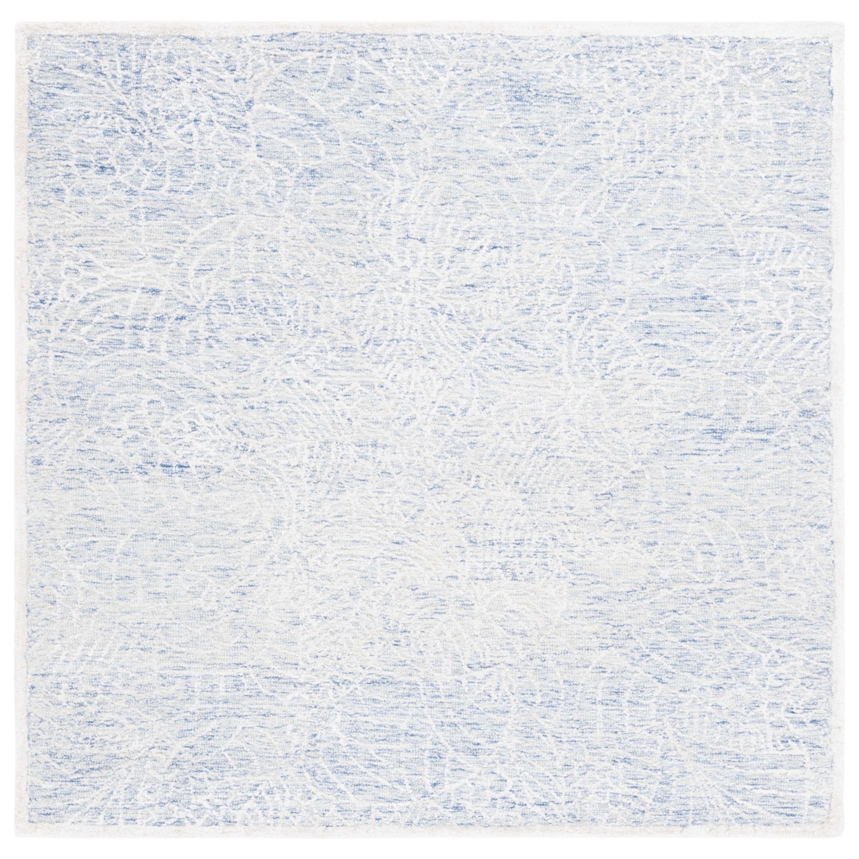 Safavieh PRE302M Precious Blue / Ivory - Charcoal / Ivory, 6' X 6' Square