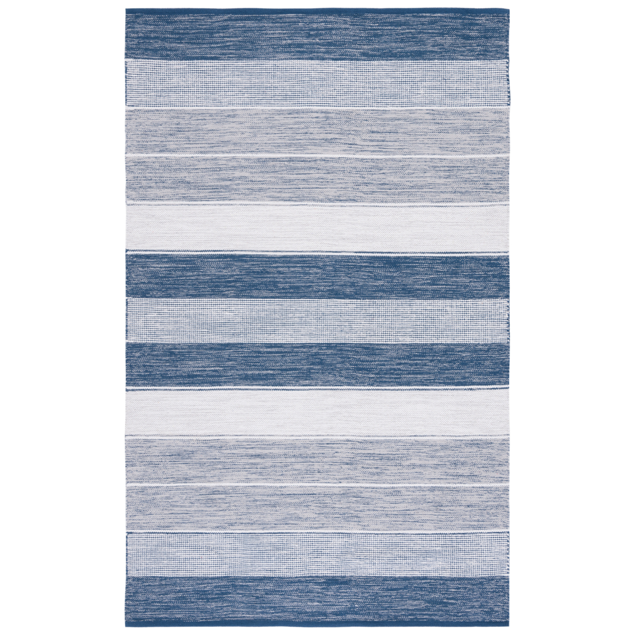 Safavieh STK804M Striped Kilim Grey / Blue - Ivory / Multi, 4' X 6' Rectangle