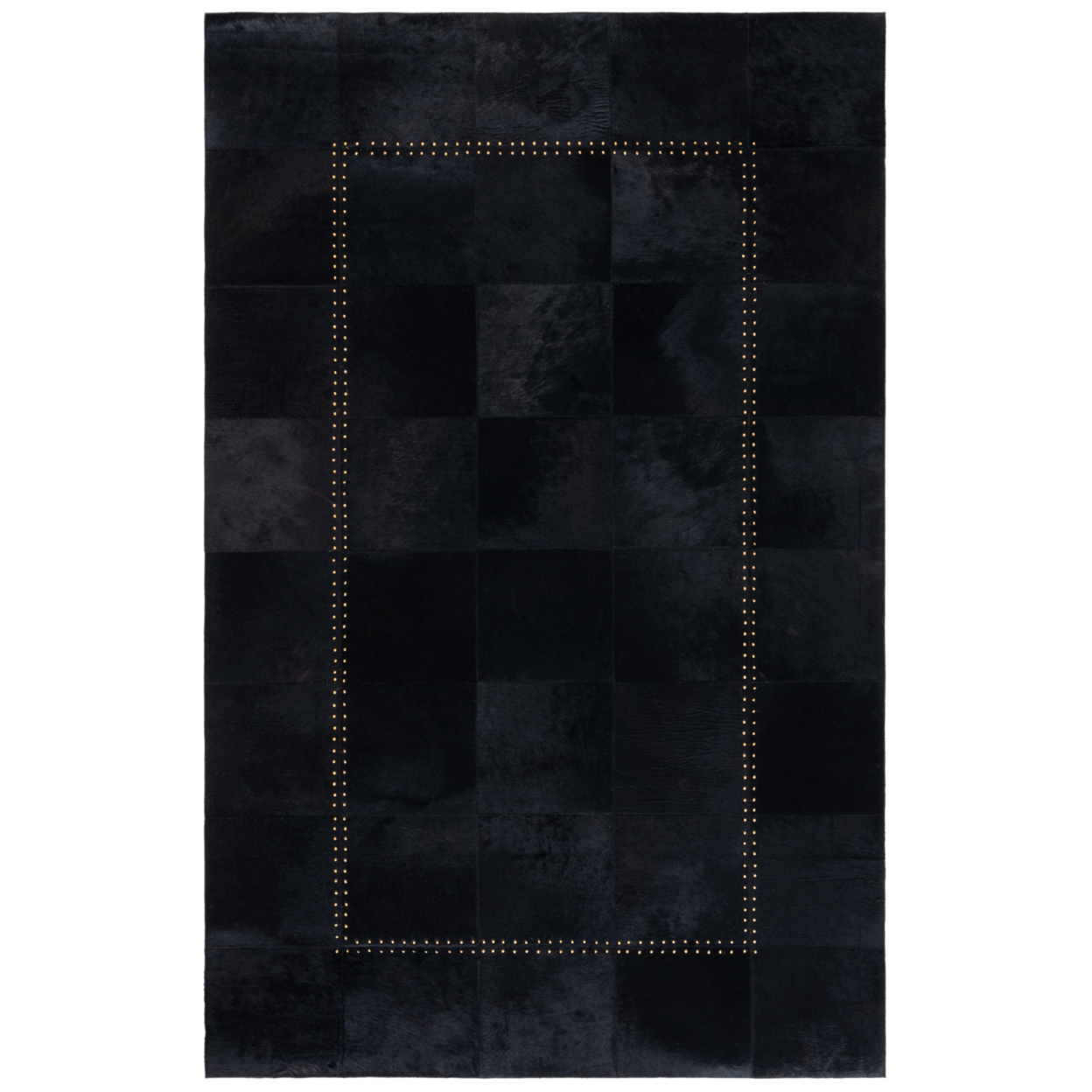 Safavieh STL822Z Studio Leather Black - Grey / Beige Blue, 2'-3 X 7' Runner
