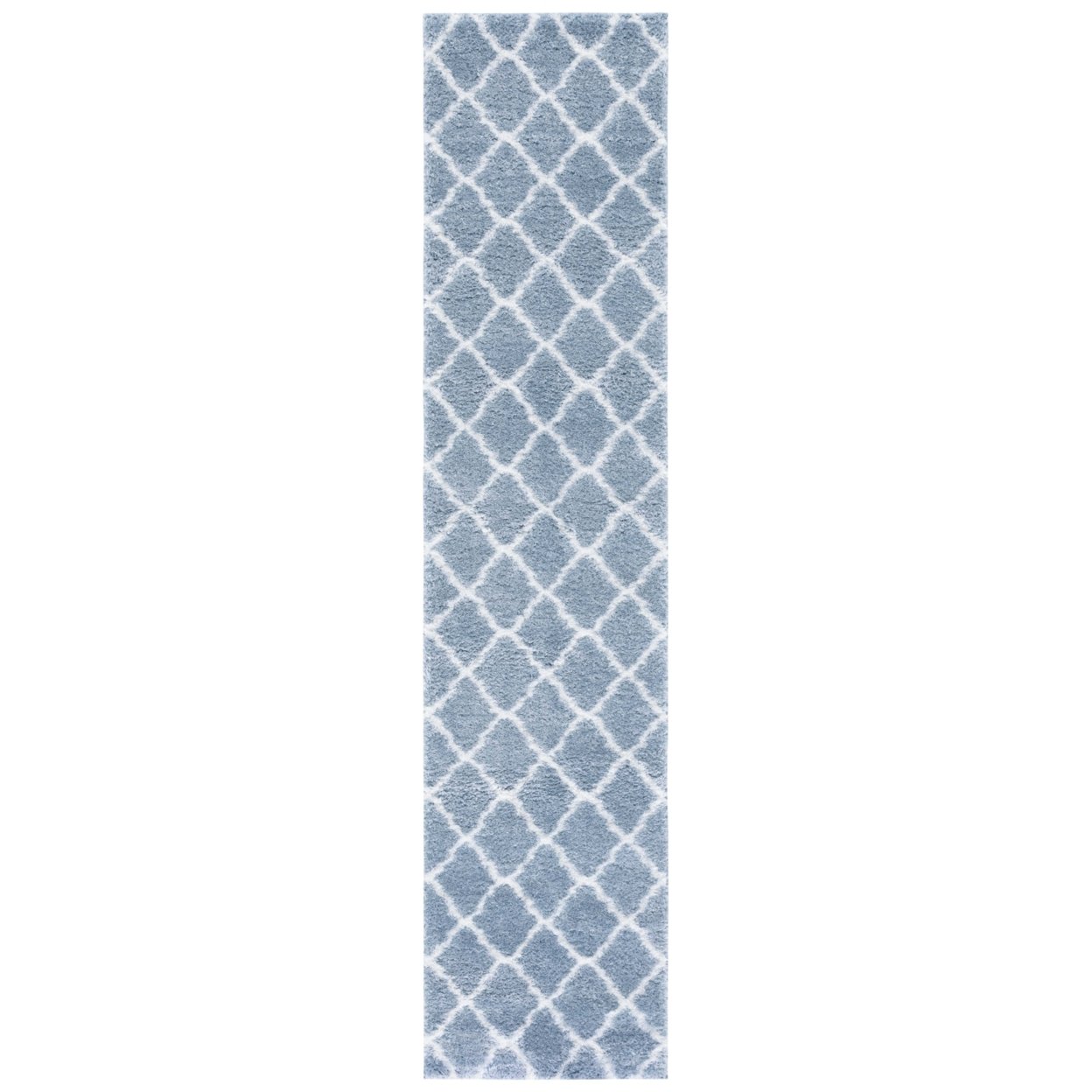 Safavieh THO675M Tahoe Shag Blue / White - Ivory / Blue, 4' X 6' Rectangle