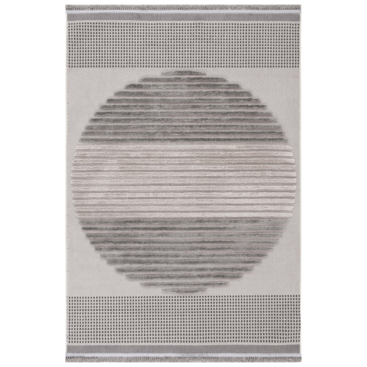 Safavieh URB216F Urban Grey / Light Grey - Charcoal / Ivory, 8' X 10' Rectangle