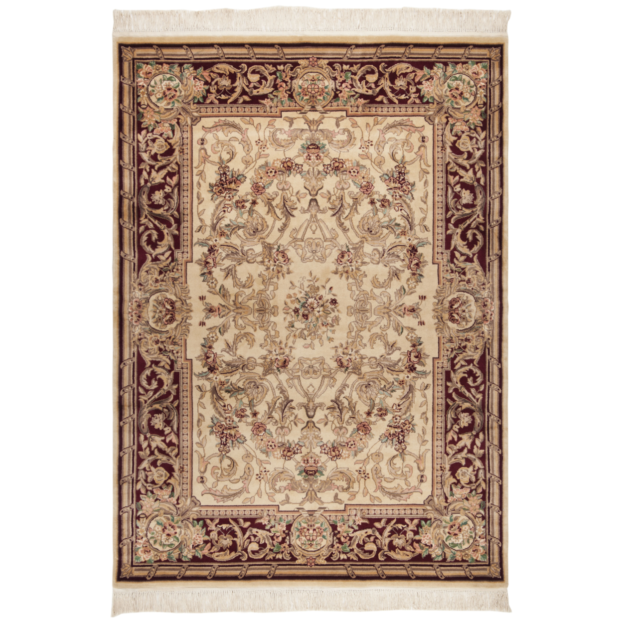 Safavieh V5A Versailles Ivory / Red - Beige, 4' X 6' Rectangle