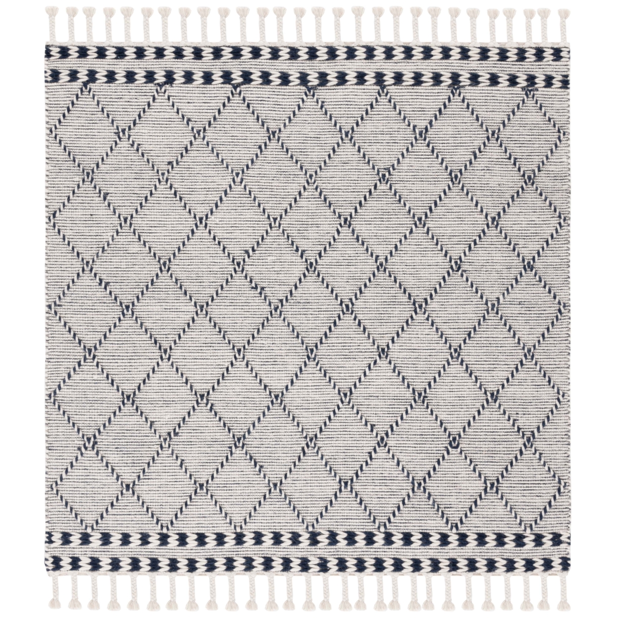 Safavieh VRM161N Vermont Ivory / Navy - Assorted, 6' X 6' Square