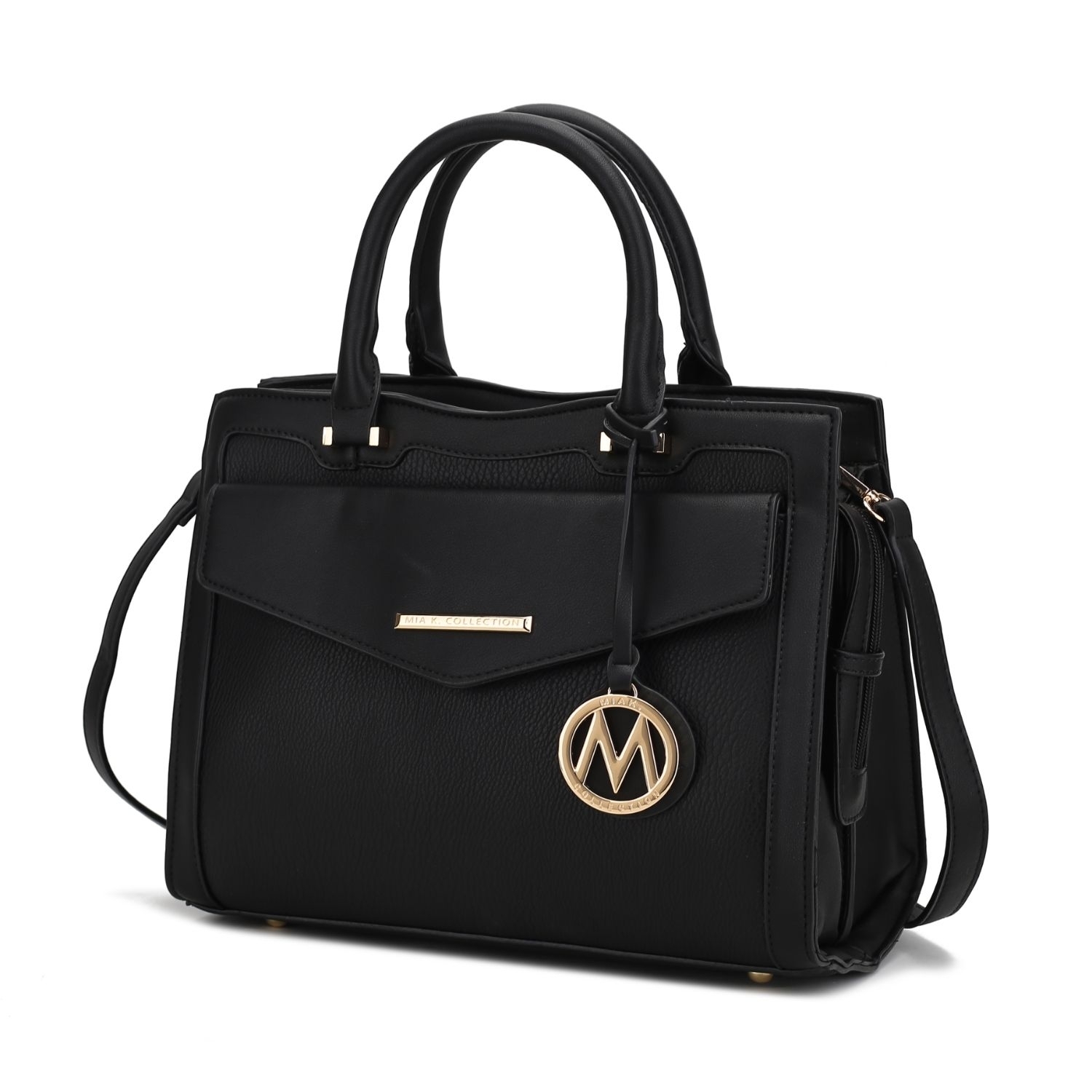 MKF Collection Alyssa Satchel Handbag By Mia K. - Cognac Combo