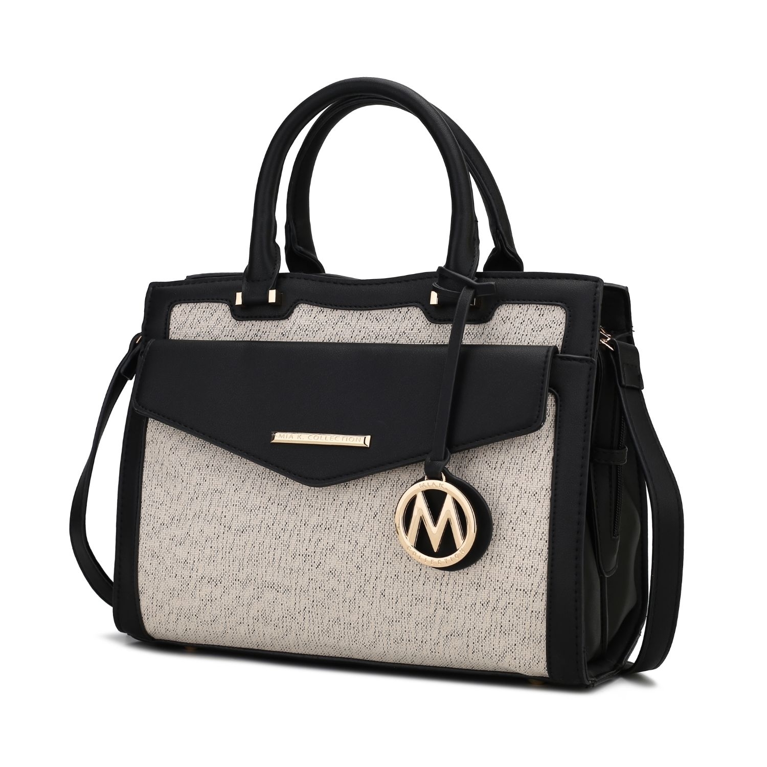 MKF Collection Alyssa Satchel Handbag By Mia K. - Black Combo