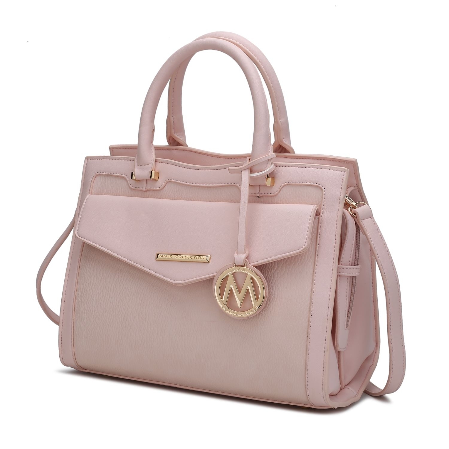 MKF Collection Alyssa Satchel Handbag By Mia K. - Light Pink